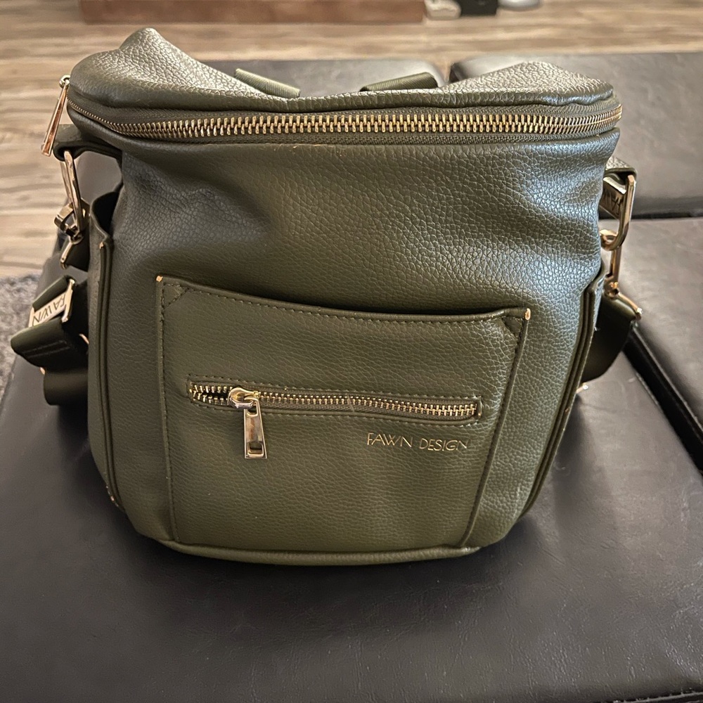 Limited edition forest green mini Fawn design bag